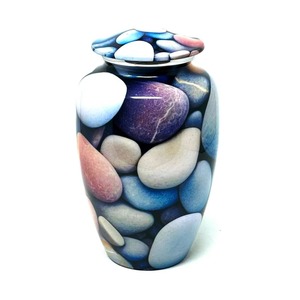 โกศใส่เถ้ากระดูกเคลือบสีขาวคุณภาพสูง LU พรีเมียม ลายธงชาติอังกฤษ ความจุ 200 คิวบิกอินช์ รุ่นที่ระลึก LU-786-074 - Product Image 1