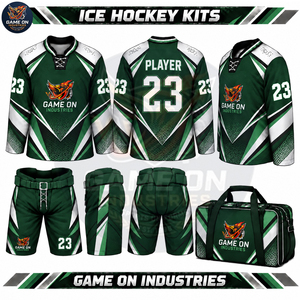 Tenue de sport professionnelle pour équipes, maillot de hockey sur glace et pantalon de protection personnalisés avec logo, kit complet, fournisseur en gros - Product Image 6