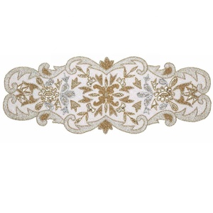 Chemin de table perlé en verre fait à la main chemin de table scintillant moderne pour table à manger mariage Thanksgiving décorations de fête de pâques - Product Image 4