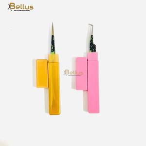 Pinzas Profesionales de Acero Inoxidable de Alta Precisión en Oro Rosa para Pestañas, Punta Suave 45 90, Herramienta de Belleza para Extensión de Pestañas de Volumen - Product Image 6