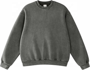 Sudadera Roja para Mujer, Cuello Redondo, Forro Polar, Transpirable, 100% Algodón Tejido, Color Sólido, Corte Regular, para Otoño - Product Image 6