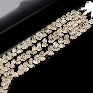 Perles de pierres précieuses en quartz citron AAA en forme de feuille, perles de pierres précieuses sculptées à la main pour la fabrication de bijoux, perles de quartz citron naturelles de 10-11 mm, 8 pouces - Product Image 2