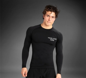 Rashguard Jiu Jitsu MMA BJJ personnalisé, t-shirt de compression à manches courtes, rashguard avec logo personnalisé, vente en gros, fabriqué en spandex pour hommes - Product Image 1