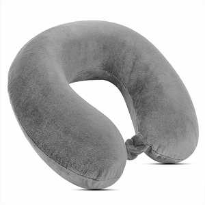 Wholesale Custom Memory Foam U-Shaped <b>Travel</b> Neck <b>Pillow</b> for Airplane Car Office Use Washable Cover All-Season Lightweight 300g - Product Image 1