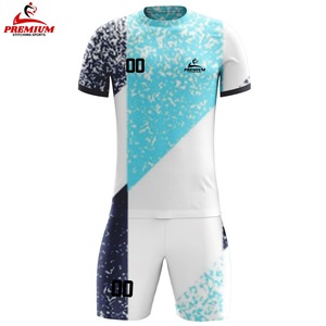 Premium Quality Men's Soccer Uniform Customized Logo Short Solid Color 100% Polyester Fabric Breathable Anti-Bacterial Quick Dry - Product Image 6
