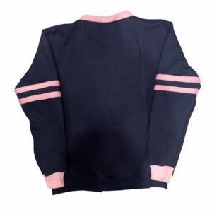 Women's Blue Yellow Color Blocking Cardigan V-Neck Full Sleeve Preppy Style Button Front Pockets 100% Acrylic Knit Sweater - Product Image 2