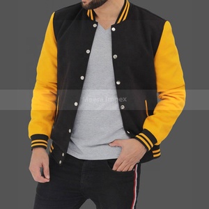Chaqueta bomber de manga larga para hombre, chaqueta de cuerpo personalizado de alta calidad - Product Image 4
