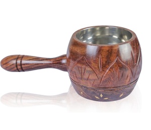 Brûleur à Bakhoor en Bois de Redwood Gravé à la Main de Qualité Supérieure, Mabkhara de Luxe pour Encens Oud, Brûleur d'Encens Arabe Écologique pour Aromathérapie à Domicile - Product Image 1