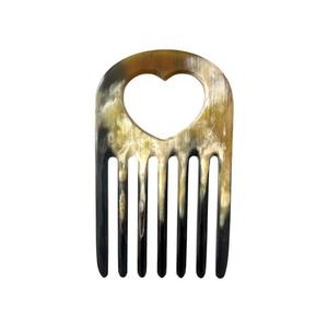 Peigne à cheveux rectangulaire démêlant artisanal en corne de buffle naturelle, écologique et moderne HASAN CRAFT HC-0001 - Product Image 4