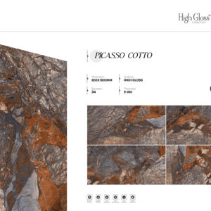 Colección de Porcelana con Acabado Brillante Superior 800x1600 1200x1800 750x1500mm Diseñada para Brindar una Sensación de Espacio y un Diseño Moderno - Product Image 1