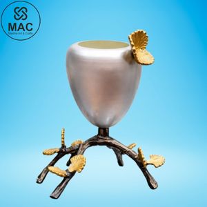 Elegante Florero de Latón para el Hogar – Decoración Moderna y Ligera para Mesa, Ideal para Bodas, Pascua y Fiestas - Product Image 6