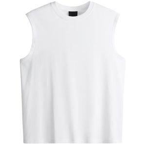 Camiseta sin Mangas Premium para Hombre, Ecológica, de Algodón, Estilo Minimalista, Informal, con Logotipo Frontal con Impresión Digital - Product Image 1
