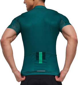 Maillot de cyclisme sublimé pour homme à manches courtes, haut de gamme pour vélo de route, avec fermeture éclair intégrale et poches - Product Image 2