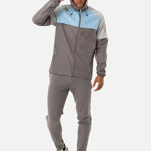 Nueva Colección de Invierno: Conjuntos Deportivos de Dos Piezas para Hombre, Color Sólido, con Capucha, Estampados, Venta al Por Mayor, Chaqueta Cortavientos - Product Image 3