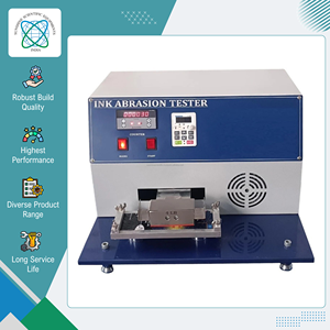 Probador de Abrasión INK de Primera Calidad con Potencia de 0.4 Hp y Pantalla Digital, para Evaluar la Resistencia a la Abrasión de Materiales Impresos - Product Image 2
