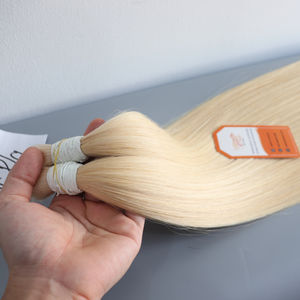 มัดผมเรีมีผมตรงนุ่มนุ่มสลวยสีบลอนด์ผมมนุษย์เวียดนาม - Product Image 5