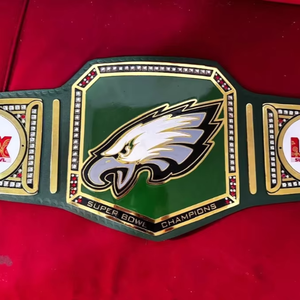 Cinturón de Campeonato LIX de los Philadelphia Eagles, Talla Adulto, Modelo Legacy, Hecho de Aleación de Zinc Premium de 2mm/4mm, Cintura Alta - Product Image 1