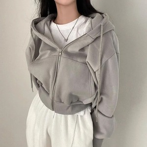 Sweat-shirt à capuche zippé pour femmes et hommes, 300 GSM, doux, manches longues, vêtements de sport décontractés, vêtements de détente, sweat-shirt chaud pour l'extérieur - Product Image 4