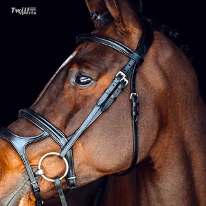 Cabestro de caballo de cuero genuino, diseño personalizado, brida de Carreras de Caballos ecuestres, hebilla de metal personalizada - Product Image 6