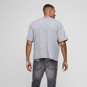 Camisetas Boxy de Algodón 100% de Alta Calidad con Logo Personalizado, Tejido Ligero, Corte Casual Holgado, Hombros Caídos y Largo Regular para - Product Image 5