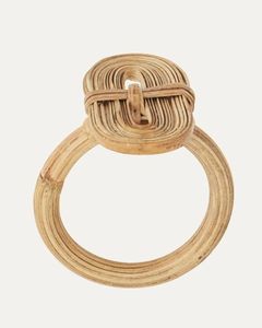 Handmade Bamboo Ring Holder <b>Round</b> Shape Modern Home Decor Accessory - Product Image 1