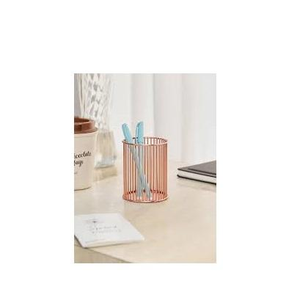 Brass Metal <b>Desktop</b> Organizer Combination Fashion Pen Holder School Multifunctional Copper Pen Holder - Product Image 4