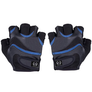 Gants de musculation en cuir demi-doigts avec protection antidérapante de la paume et sangle de poignet réglable pour l'entraînement en salle de sport - Product Image 4