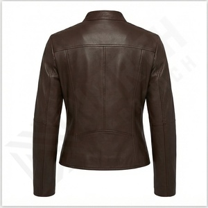 New Arrival Women's Leather <b>Canvas</b> Jacket Winter Wear High Quality Breathable Knitted Customizable OEM Service - Product Image 3