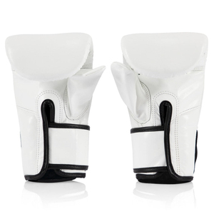 Guantes de Boxeo Fairtex Profesionales Premium, Cuero Genuino, Color Blanco, Agarre Cómodo, Muay Thai, MMA, Guantes para Adultos, OEM - Product Image 3