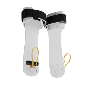 Leather Neoprene Lightweight Breathable Wrist Support for Weight Lifting Strength Training Adjustable Palm Guard <b>Hook</b> Loop - Product Image 3