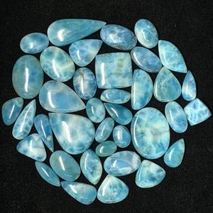 Venta al por Mayor de Gemas de Larimar Naturales, Lote de Gemas Sueltas, Mezcla de Formas, Cabujón de Larimar Azul - Product Image 3