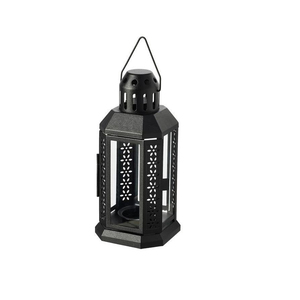 Moroccan Style Iron <b>Lantern</b> with Glass Panels for Home Decoration - Product Image 5