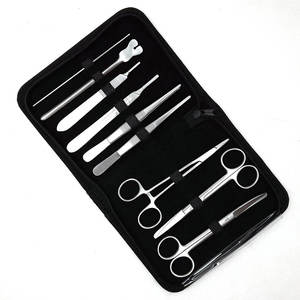 Ensemble d'instruments chirurgicaux manuels pour examen ORL (oreilles, nez, gorge) approuvé CE, 16 pièces, en acier inoxydable/métal, par Dentavex - Product Image 5