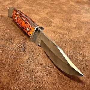 Couteau Bowie de survie professionnel A&M Enterprises, lame fixe en acier inoxydable de qualité industrielle, manche en Micarta - Product Image 5