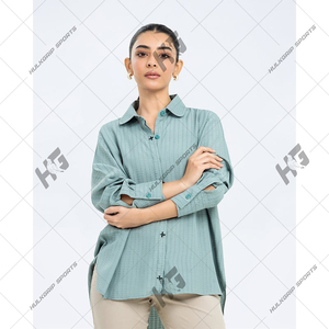 Cotton-Linen Blend Solid Shirt Turn-down Collar Single Button Regular Fit Lightweight Breathable Casual Unisex shirt - Product Image 2