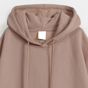 Sweat à capuche oversize pour homme en coton 100% de qualité supérieure, tissé, avec logo personnalisé imprimé sur le devant, 280 grammes - Product Image 5