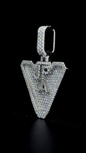 Pendentif Triangle Design Personnalisé Pendentif Moissanite Personnalisé Pendentifs Argent 925 Bijoux Style Hip Hop Pour Hommes Rappeurs - Product Image 5