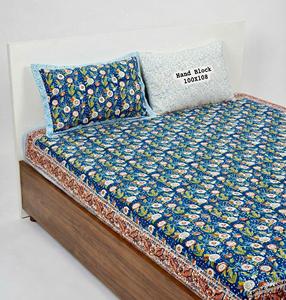 Parure de lit King Size en coton pur, faite main, best-seller, avec 2 taies d'oreiller réversibles à fermeture éclair, idéale pour chambre d'amis, disponible à la vente - Product Image 6