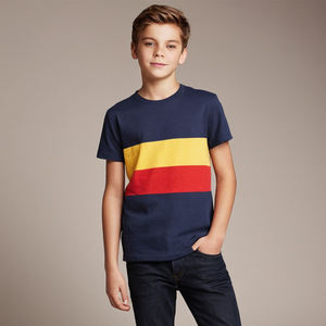100% Cotton Children's <b>Polo</b> <b>T</b>-<b>shirt</b> <b>Boys</b> Summer Round Neck Pullover Stripe Loose Short Sleeve Kids <b>Shirt</b> <b>T</b>-<b>shirt</b> from Bangladesh - Product Image 4