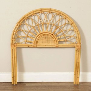 Wooden <b>bed</b> headboard eco friendly cane <b>rattan</b> bedhead headboards for bedroom furniture decor - Product Image 1