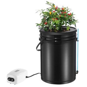 Sistema de Cultivo Hidropónico DWC (Cultivo en Agua Profunda) con Sistema de Goteo Superior, 1 Cubeta de 5 Galones, Equipo de Irrigación e Hidroponía - Product Image 1