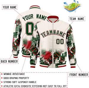 เสื้อแจ็คเก็ตแฟชั่นสไตล์วาร์ซิตี้ แบบ Letterman ทรงเบสบอล คอตั้ง ปักตัวอักษร ตัวเลข และโลโก้ด้านหน้า สำหรับผู้ชาย ผู้หญิง และเยาวชน - Product Image 6