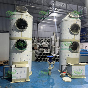 Torre de depuración de aire húmedo de FRP/PP duradera de 26000 CMH con bomba - Depurador de aire de alta eficiencia 95-98% con larga vida útil - Product Image 1