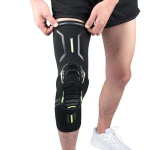 Genouillère de compression longue antidérapante personnalisée pour le basketball et le football, avec rembourrage en silicone pour la protection des articulations et l'évitement des collisions - Product Image 1
