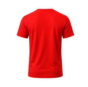 Camisetas Rojas Casuales de Cuello Redondo y Manga Corta, Tallas Grandes, Tejido Transpirable de Poliéster/Algodón, Personalizadas por Shahas International - Product Image 2