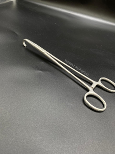 Forceps Negus 20 cm courbés en acier inoxydable, forceps chirurgicaux pour la préhension et la maintenue des tissus, les interventions ORL et la chirurgie générale - Product Image 4