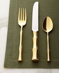 Juego de cubiertos metálicos clásicos de alta resistencia, utensilios de acero inoxidable de primera calidad para las necesidades diarias de cocina y comedor. - Product Image 2