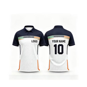 เสื้อคริกเก็ตแบบกำหนดเองได้พร้อมชื่อและหมายเลขเฉพาะตัว แห้งเร็ว ระบายอากาศได้ดี และทนทานต่อการสึกหรอ - Product Image 1