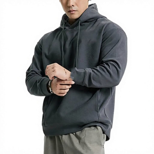Hoodie homme personnalisé à faible MOQ, 280 g/m², coton molletonné, logo brodé, pour les marques de mode américaines, fournisseur en gros - Product Image 6