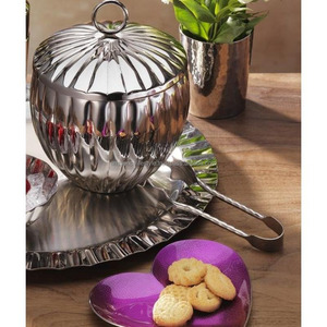 Seau à glace de luxe en acier inoxydable, finition moderne, refroidisseur de boissons, accessoire de bar durable pour fêtes, maison et hôtel - Product Image 3